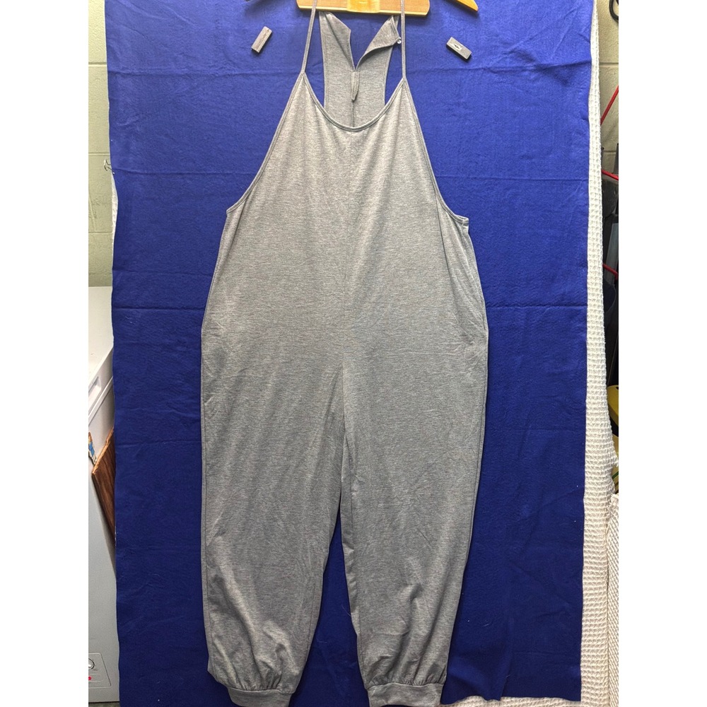 Athleisure Womens Unbranded Harem Jumpsuit XXL Gray